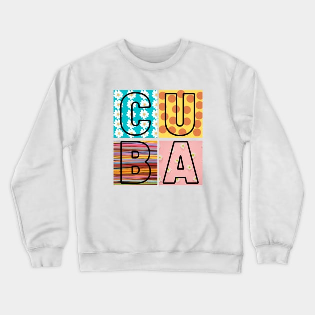 Cuban Colors Crewneck Sweatshirt by JessyCuba